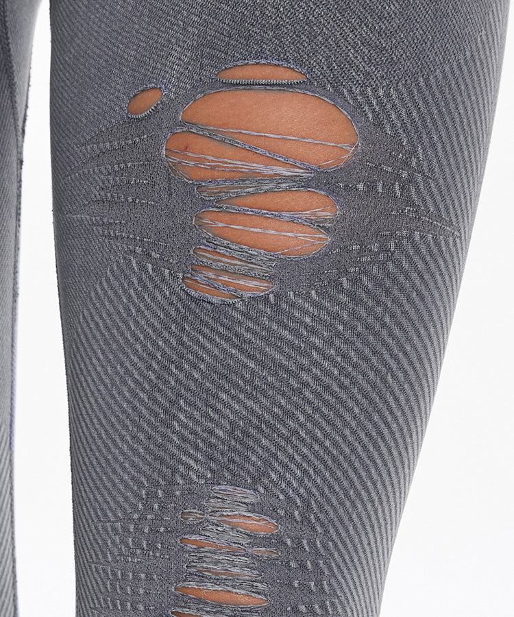 Aura High Waist Ripped Jegging Lemifit