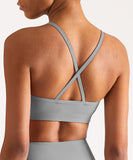 Noods Ribbed Crossover Sports Bra Lemifit