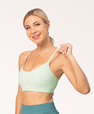 Noods Ribbed Crossover Sports Bra Lemifit